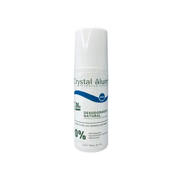 Desodorante Hombre Sudoración Normal Roll On Crystal Alum