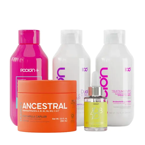Kit Control Grasa + Reparación Anti-Frizz Pocion